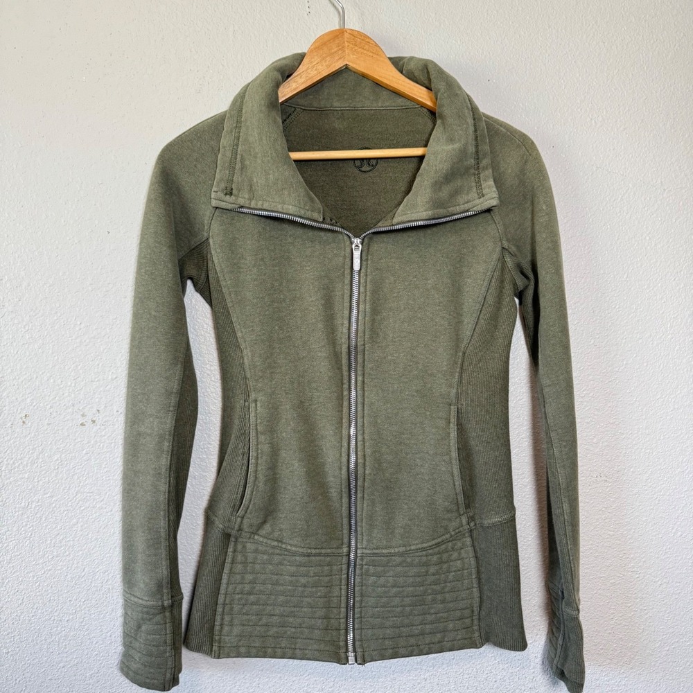 Lululemon Radiant Jacket II Heathered Fatigue Green Size‎ 4 - Picture 6 of 8